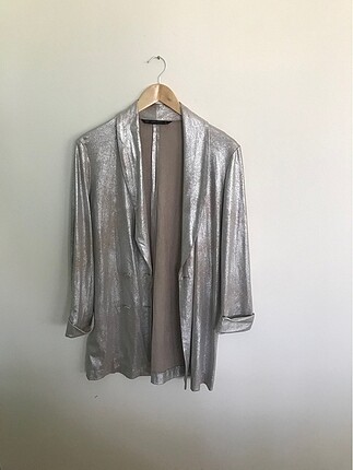 #zara ceket#blazer#lame parlak#gri#