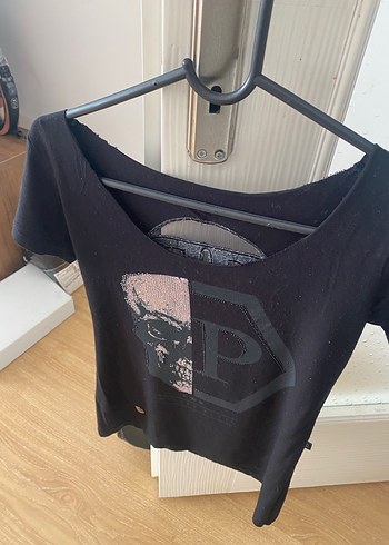 Rock Punk Baskılı Siyah kadın Tişörtü - Görsel 8