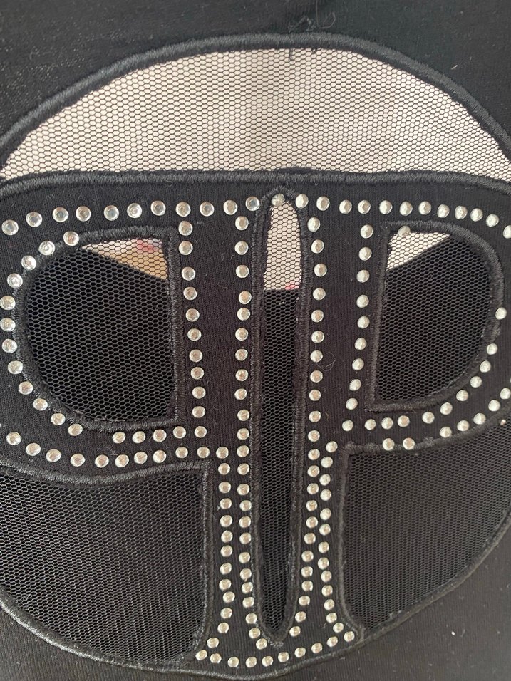 Rock Punk Baskılı Siyah kadın Tişörtü - Görsel 2