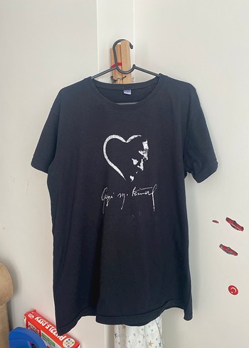 Siyah Baskılı Atatürk Tişörtü - Görsel 5