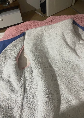 Kız Çocuk Pembe Örme Polar Yelek - Görsel 10