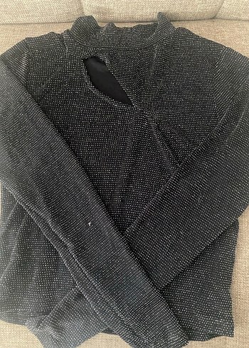 Gri Düğmeli Kadın elasten Kazak - Görsel 9