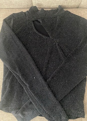 Gri Düğmeli Kadın elasten Kazak - Görsel 6