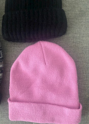 Pembe Örgü Kadın Bere - Görsel 8