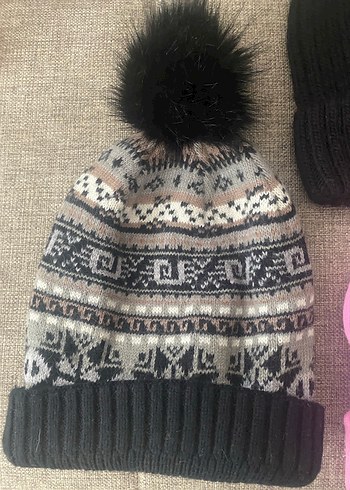 Pembe Örgü Kadın Bere - Görsel 6