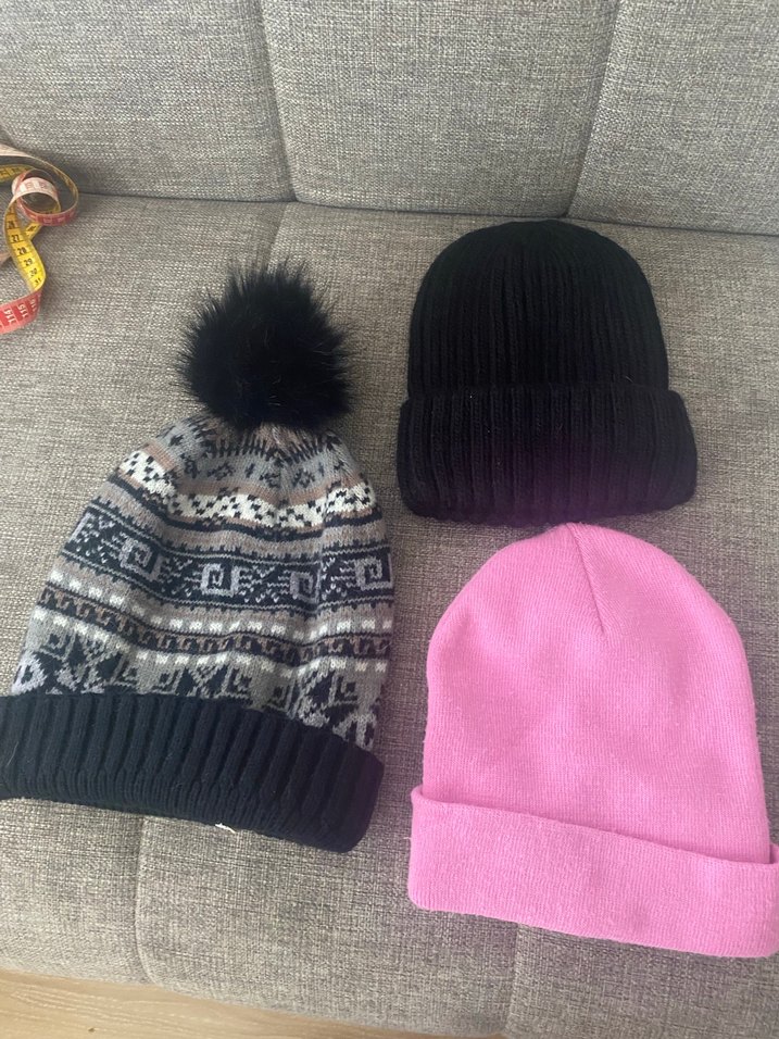 Pembe Örgü Kadın Bere - Görsel 4