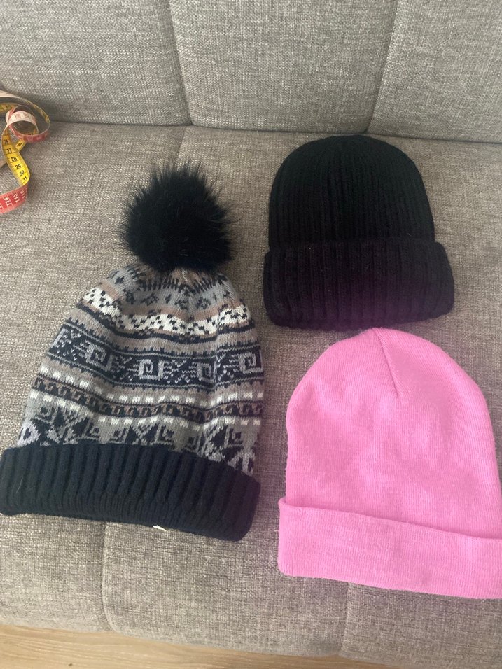 Pembe Örgü Kadın Bere - Görsel 2