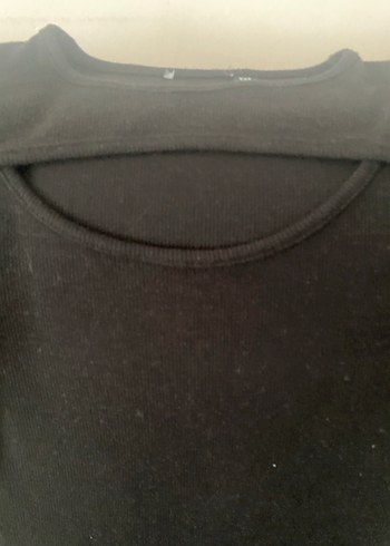 Siyah Yüksek Yakalı triko Elbise - Görsel 7