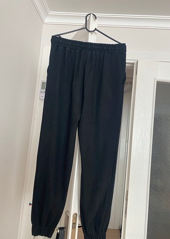 Kadın Siyah Kemerli Spor Pantolon - Görsel 10