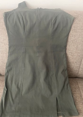 Tek Omuzlu Midi Kadın elbise - Görsel 7