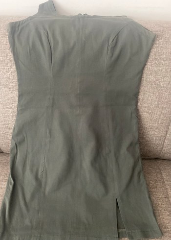 Tek Omuzlu Midi Kadın elbise - Görsel 3