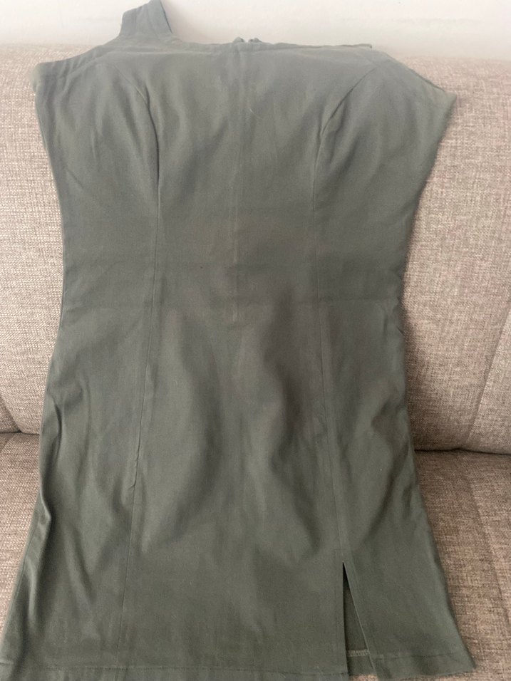 Tek Omuzlu Midi Kadın elbise - Görsel 3