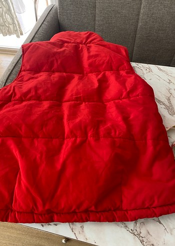 Kırmızı Fermuarlı Kadın Yelek - Görsel 5