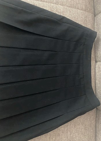 Siyah Pliseli Mini Etek - Görsel 8