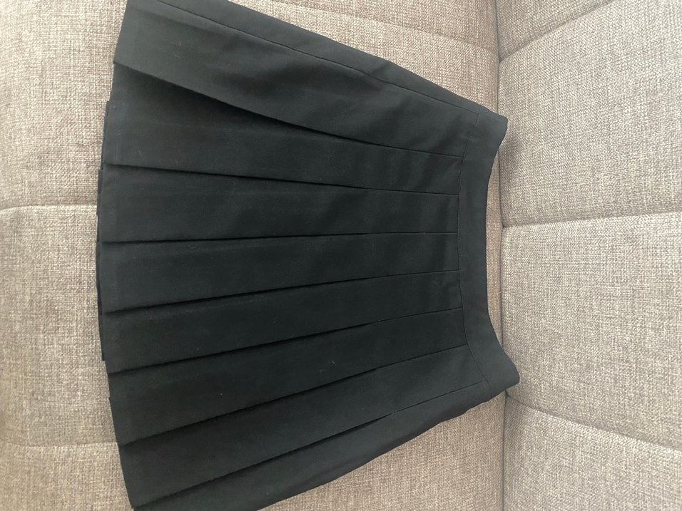 Siyah Pliseli Mini Etek - Görsel 3