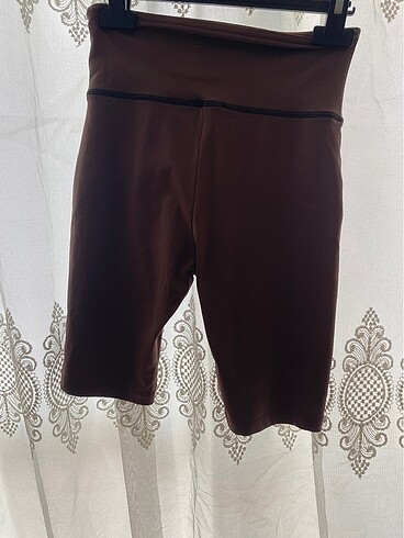 xs Beden kahverengi Renk Bershka spor tayt