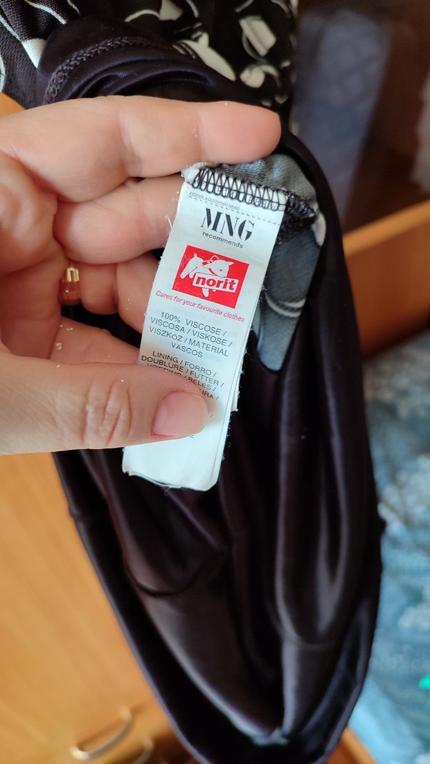 kahverengi puantiyeli dugmeli Yakalı Pilili  Elbise - Görsel 4