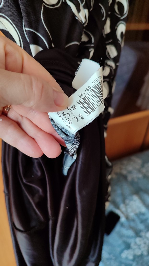 kahverengi puantiyeli dugmeli Yakalı Pilili  Elbise - Görsel 5