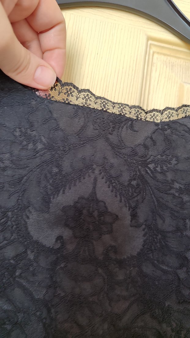 Dantel Detaylı Siyah Midi abiye Elbise - Görsel 5