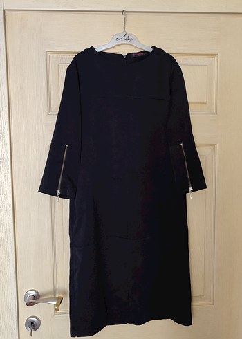 mor ofis elbise - Görsel 5