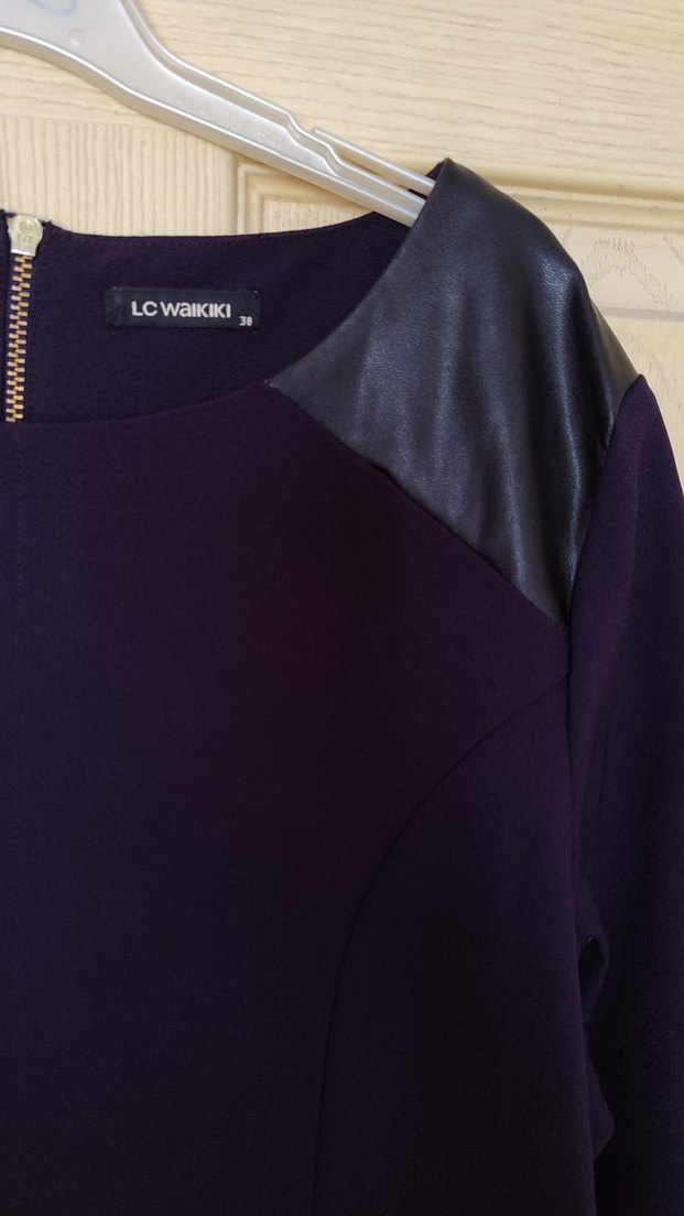 mor ofis elbise - Görsel 2