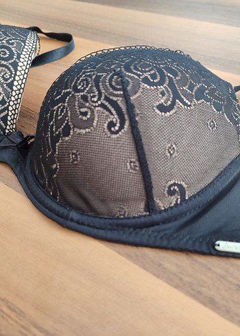 Nakışlı Siyah Gotik Midi Sütyen - Görsel 2