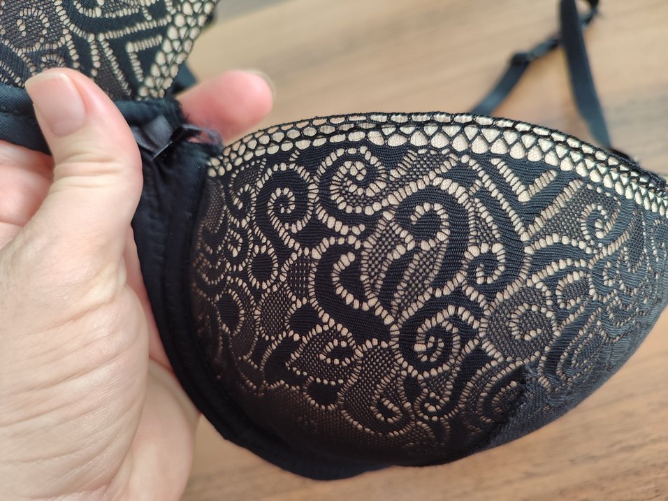 Nakışlı Siyah Gotik Midi Sütyen - Görsel 4