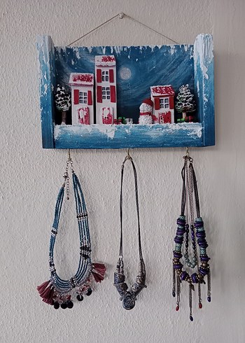 Renkli Kış Temalı Anahtarlık Dekoru - Görsel 2