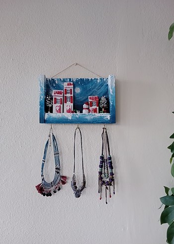 Renkli Kış Temalı Anahtarlık Dekoru - Görsel 3