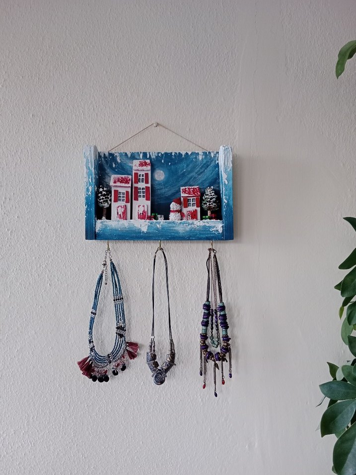 Renkli Kış Temalı Anahtarlık Dekoru - Görsel 3