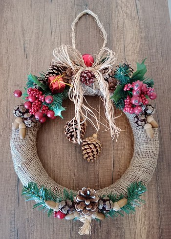 yılbaşı temalı kapı süsü - Görsel 2