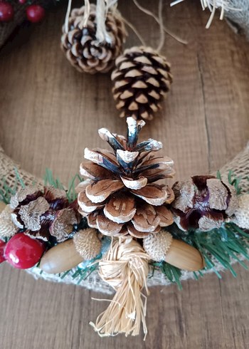 yılbaşı temalı kapı süsü - Görsel 3