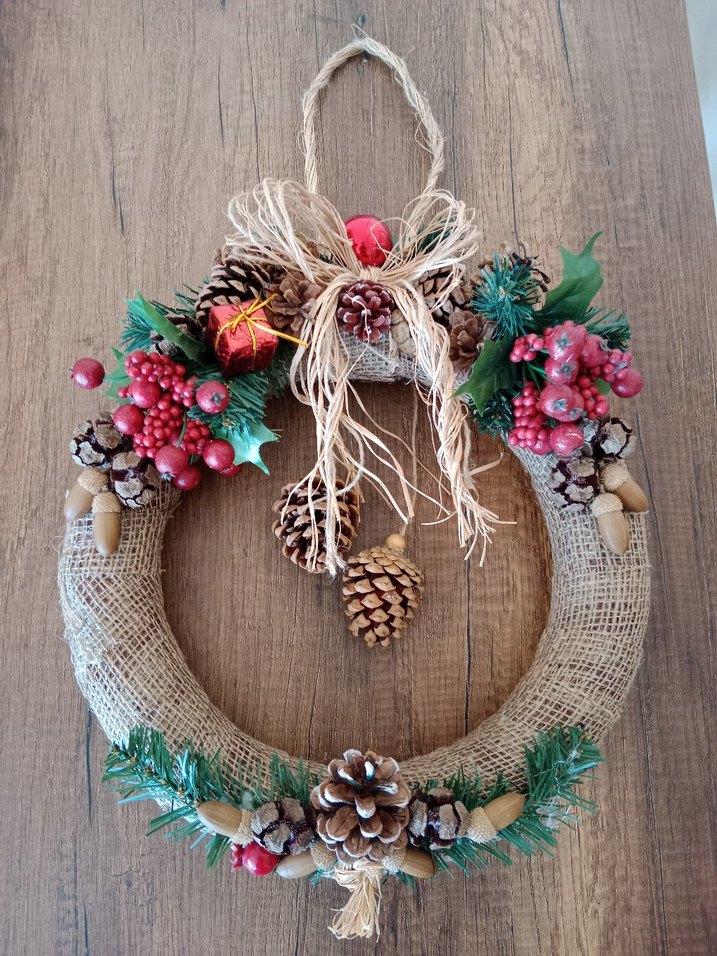 yılbaşı temalı kapı süsü - Görsel 2