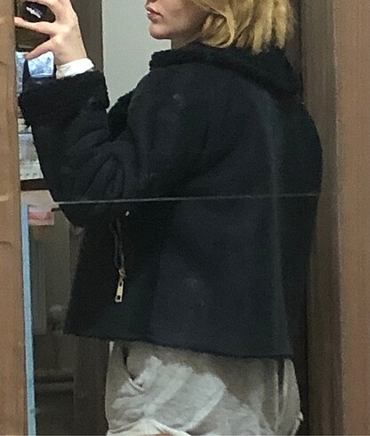 m Beden siyah Renk Kürklü ceket