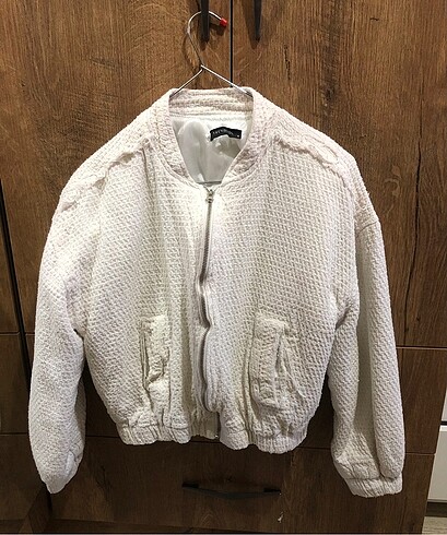 Ekru Bomber ceket