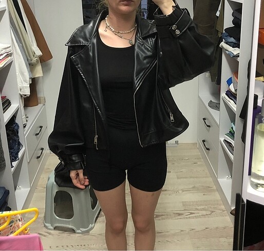 Zara Bomber Deri ceket