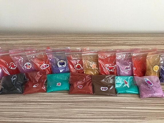5 er gram doğal toz mum Boyası