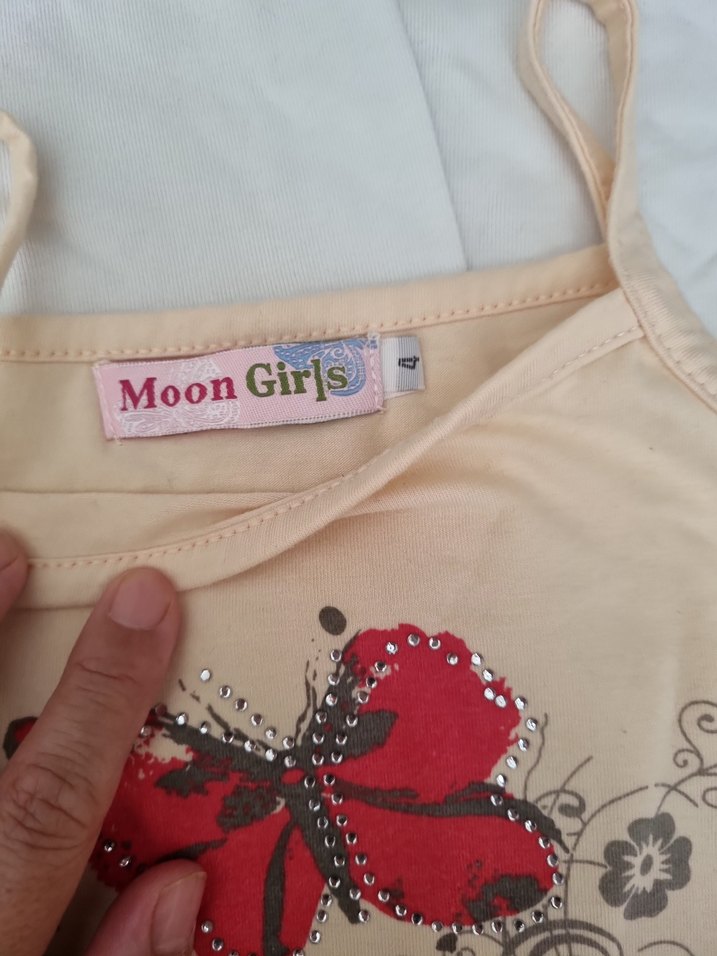 Kız Çocuk Baskılı İnce Askılı Atlet - Görsel 3