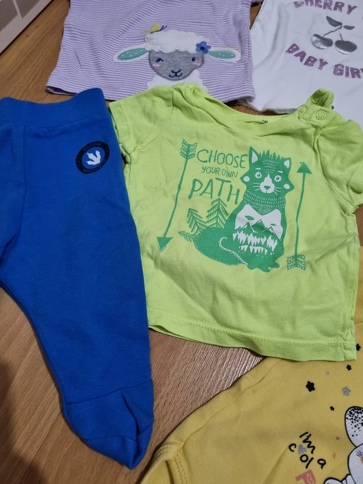 Renkli Baskılı Pamuklu Bebek kız tulum badi atlet - Görsel 4