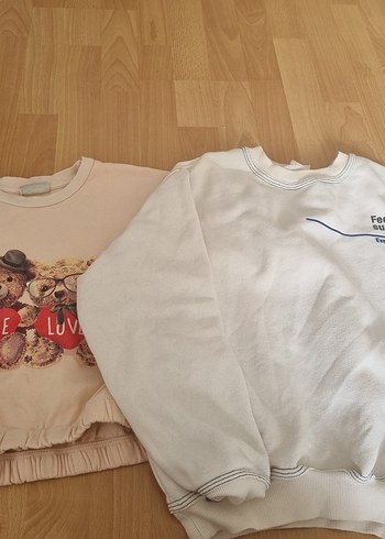 Gri Baskılı Sweatshirt ve Eşofman - Görsel 5