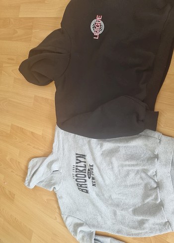 Gri Baskılı Sweatshirt ve Eşofman - Görsel 4