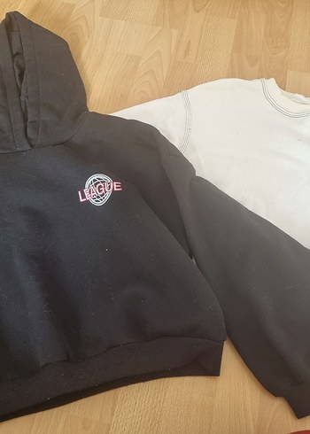 Gri Baskılı Sweatshirt ve Eşofman - Görsel 2