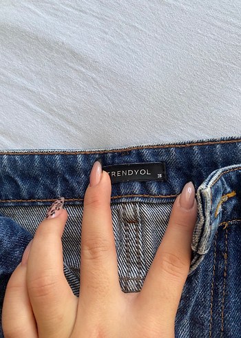 Diğer Kadın Koyu Mavi Denim Mini Etek