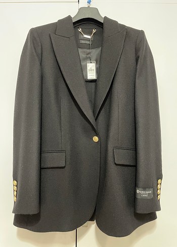 Siyah Yün Kadın Blazer Ceket