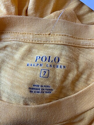 7 Yaş Beden Polo Ralph Lauren Polo Yaka T-shirt %70 İndirimli.