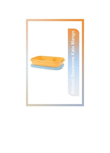 Tupperware Tupperware 680 ml bölmeli beslenme kutusu