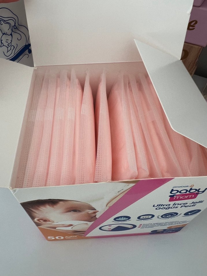 Ultra İnce Jelli Göğüs Pedi 50'li Pembe - Görsel 3