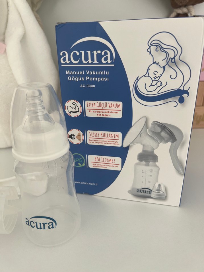 Acura Manuel Vakumlu Göğüs Pompası Beyaz - Görsel 2