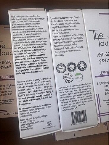 the touch yüz serumu - Görsel 9