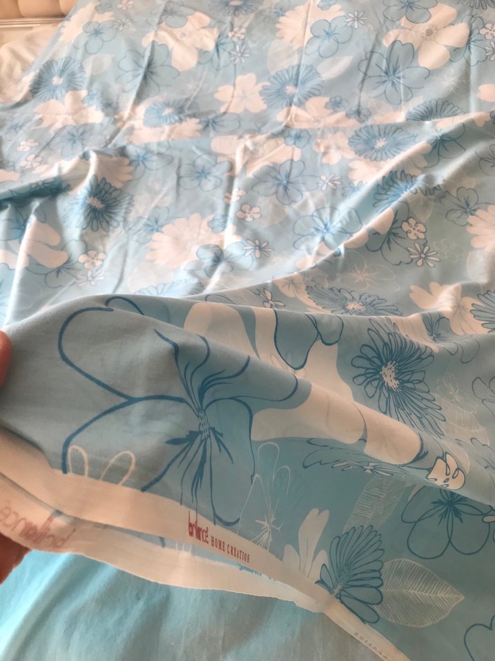 Mavi Gri Çiçek Desenli Nevresim - Görsel 3